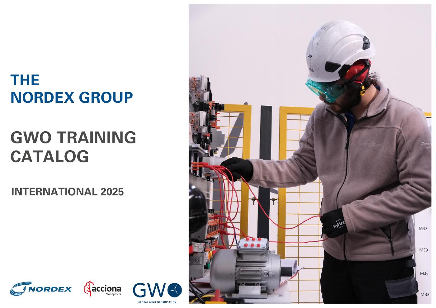 International GWO Training Catalog 2025